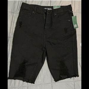 Wild Fable Distressed Denim Shorts : Black : New with Tags : Size 10